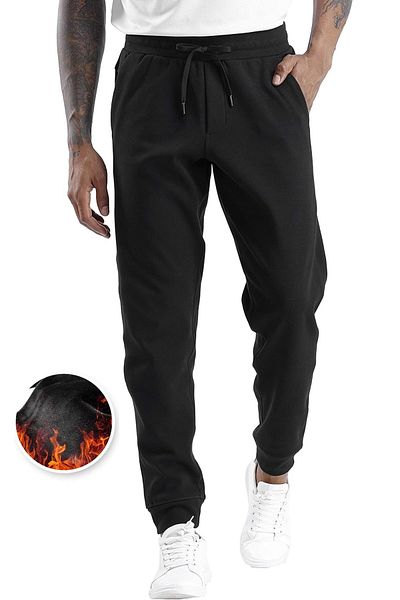 GHASSY CO. Ghassy Co. Ανδρικό καθημερινό άνετο παντελόνι Jogger με τρεις κλωστές