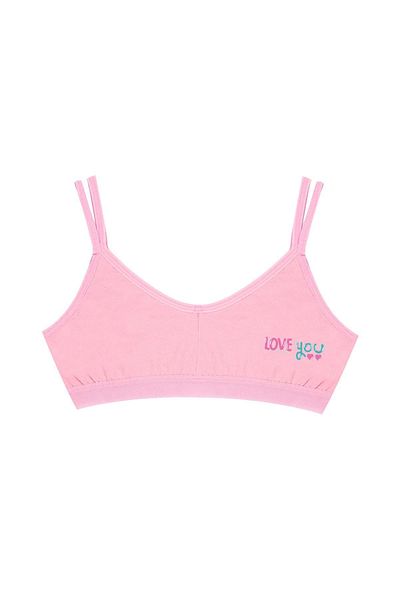 Öts 6-Piece Colorful Printed Cotton Lycra Girls' Athlete Bra