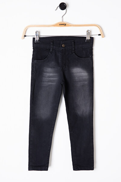 Cansın Mini Boy's Suit with Cream Zipper Collar Sweatshirt and Jean Pants 20109