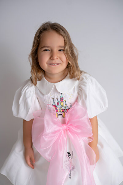 DUCA Rochie de prințesă cu fundă