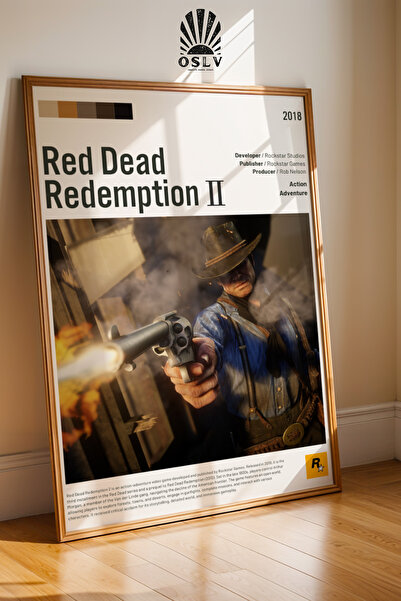 Osliva Shop Red Dead Redemption Poster, Gaming Poster, Çerçevesiz Poster, Oyu...