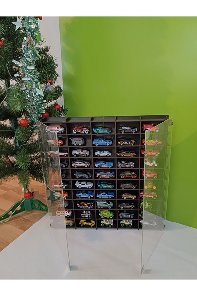 MrTemur Pleksi Kapaklı Hotwheels Duvar Rafı, Matchbox Duvar Rafı, Akrilik Kapaklı Araba Rafı,