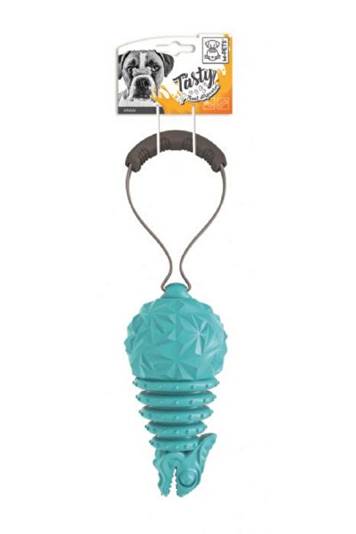 M-PETS Dinosaur Rubber Toy with Prize Chamber Blue