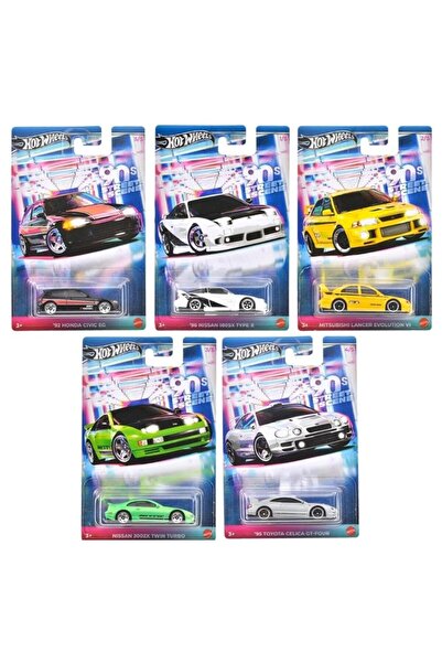 HOT WHEELS Temalı Arabalar 90's Street Scene GDG44-977K 5'li Set