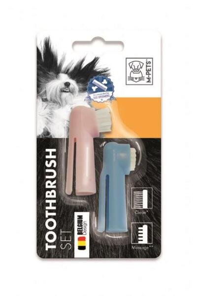 M-PETS TOOTHBRUSH PARMAK DİŞ FIRÇASI 2Lİ