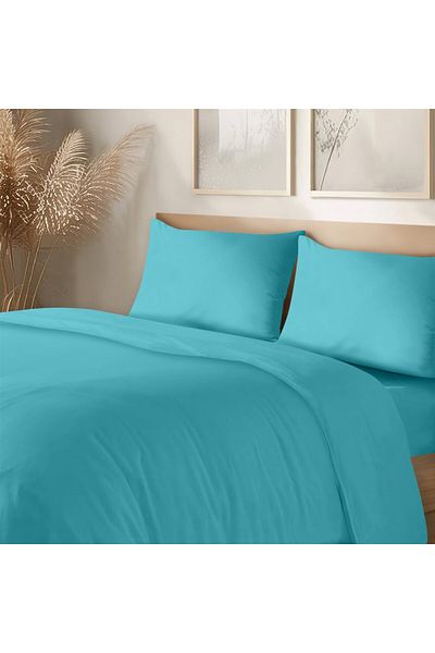 Evim 100% Cotton Akfil Duvet Cover Set Turquoise 160X220Cm