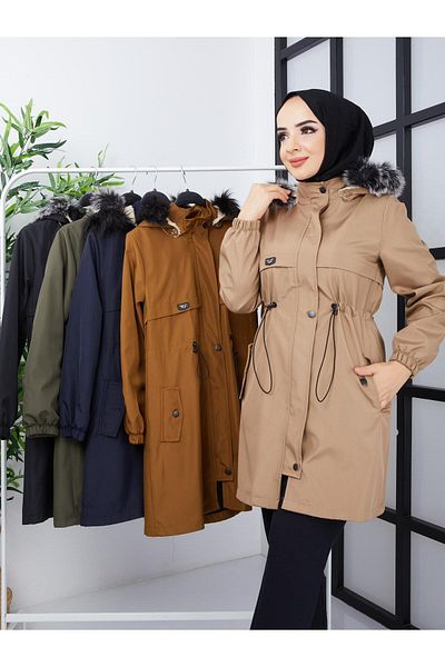 RACE FASHİON Palton scurt din piele cu blană în interior 90 cm 38-56 Mărimea RC5020