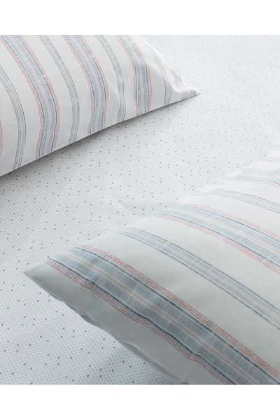 Madame Coco Set cuvertură de pilota cu imprimeu Ranforce 100% bumbac Avery King Size - Albastru/Roz