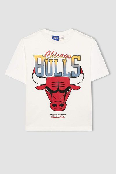 DeFacto Boys - Nba Chicago Bulls B6823A8 Oversize Crew Neck T-Shirt