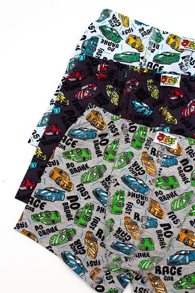 Öts Boy's 6 Pack 100% Cotton Printed Patterned Boxers