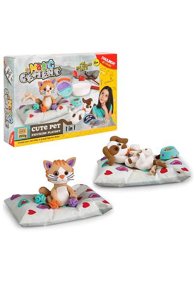 Sunman Paulinda Magic Cement Cat and Dog Making Play Set