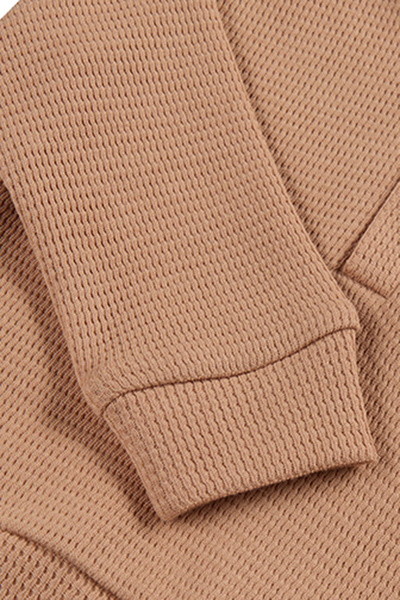 Panço Yenidoğan Baskı Detaylı Kahverengi Sweatshirt