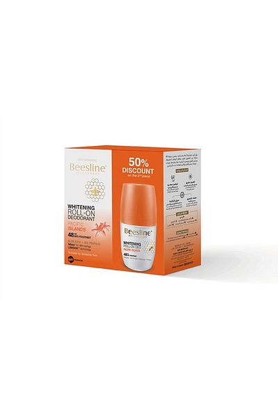 Beesline مزيل العرق رول أون لتبييض البشرة - جزر المحيط الهادئ (قرص واحد + 50%)