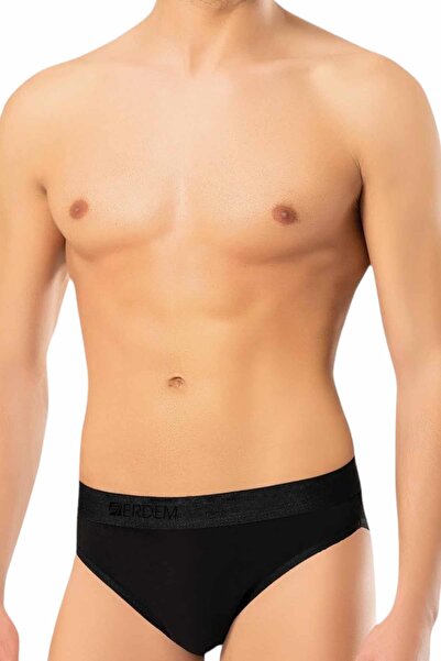 ERDEM İÇ GİYİM Weweus Black Men's Super Thin Natural Bamboo Luxury Slip 1011