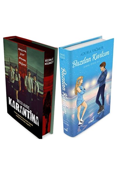 İndigo Kitap Karantina 1. Perde Film Özel Baskı + Buzdan Kıvılcım  Ciltli 2 '...