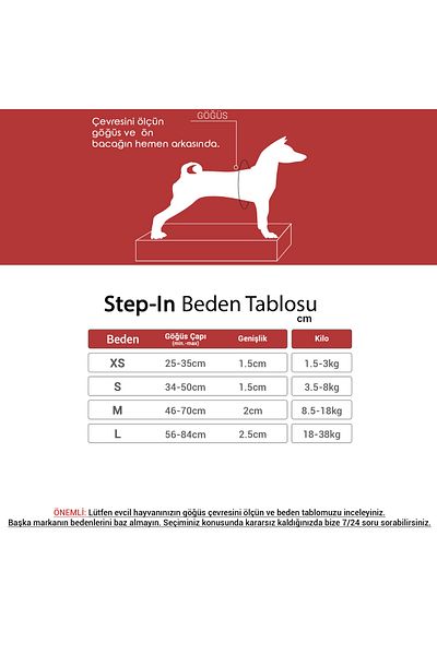 Tailpetz Sturdy Adjustable and Easy to Insert Black Step-In Dog Chest Collar