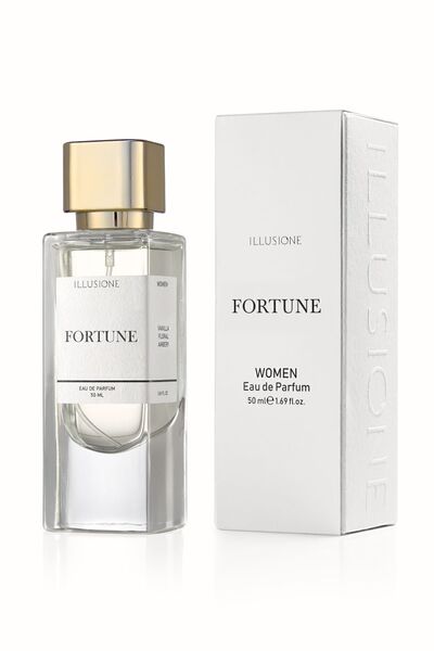 ILLUSIONE FRAGRANCE Fortune Edp Kadın Parfüm 50ml | Vanilya-çiçeksi-amber | Narenciye, Paçuli, Sedir, Sandal
