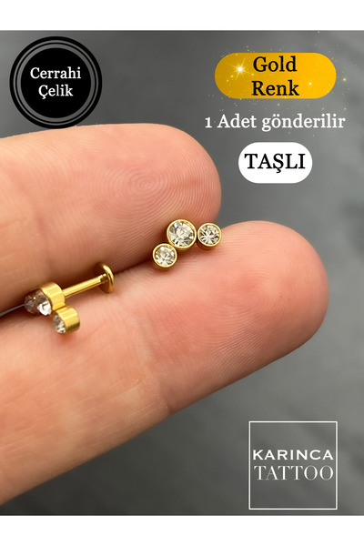 Karınca Piercing Zarif Elit Moda Yüksek Kalite Cerrahi Çelik Conch Forward He...