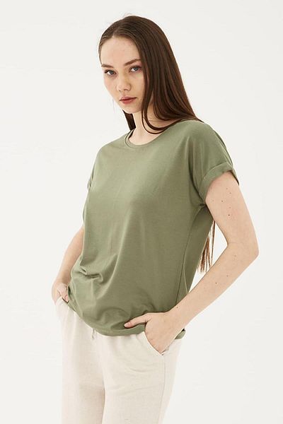 Fashion Friends Γυναικεία μπλούζα με λαιμόκοψη 24Y0194K1
