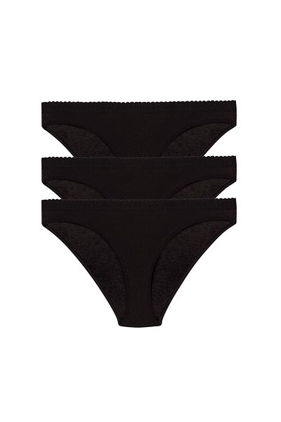 Şahin CHILOȚI BIKINI NEGRI ELASTICI FEMEI FALCON CU CUREA LICHRA PACHET DE 3