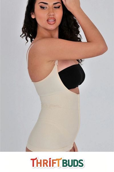 Thriftbuds Premium Shaping, Slimming, Firming, Underbust Waist Corset with Two Sizes of Clips
