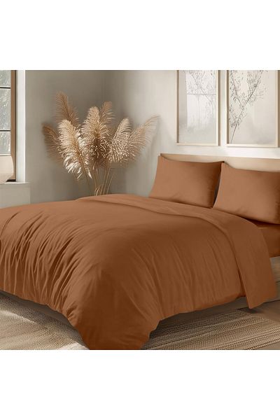 Evim 100% Cotton Akfil Duvet Cover Set Double 200X220 cm Tile
