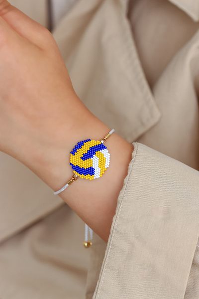 Kübüşün Atölyesi Ka-020 Miyuki Bracelet - Fan Series - Volleyball Ball