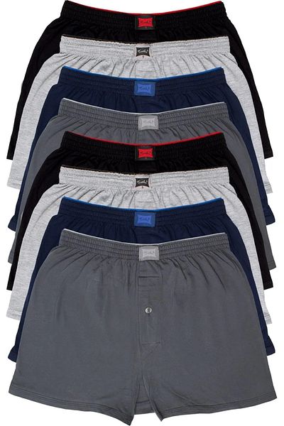 KEYAL Tutku 4-Piece Deal Product! Men's Combed Cotton Towel Waist Boxers Mixed Color
