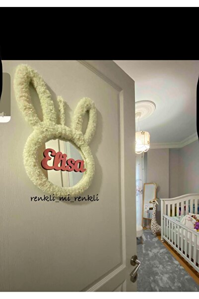 renkli mi renkli tasarım dünyası Peluş isimli tavşan kapı süsü bebek odası de...