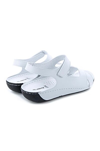 Muya Alula Anatomical Sole Lightweight Women's Sandals - White-Black - 37