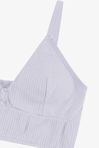 koza iç giyim Woman's Ribbed Button Detailed Bustier