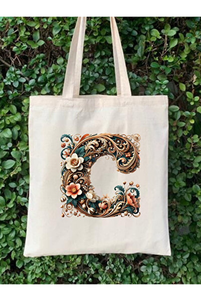 Cemira Unisex Retro C Letter Design - Y2 Pinterest υφασμάτινη τσάντα Tote Shopper Bag