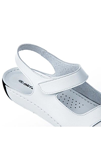Muya Alula Anatomical Sole Lightweight Women's Sandals - White-Black - 37