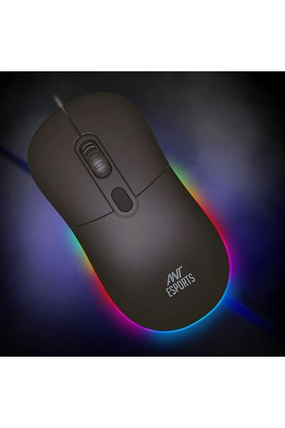 Ant Esports فأرة Ant Esports GM40 RGB | 2400 نقطة في البوصة، تصميم مريح، بسيط، أضواء RGB