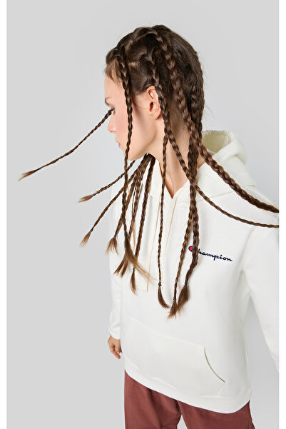 Champion Script Shop Hooded Sweatshirt Beyaz Kadın Kapüşonlu Sweatshirt -1175...