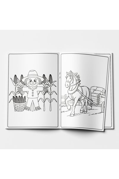 STAAU Çocuk My First Coloring Book - the Farm (Large Illustrated Coloring Book)