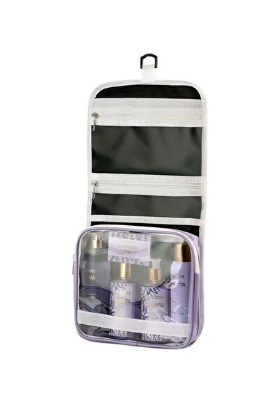 nurxos 9818 Lavanta 5 Parça Kadın Duş Çantası Seti 8681124698186