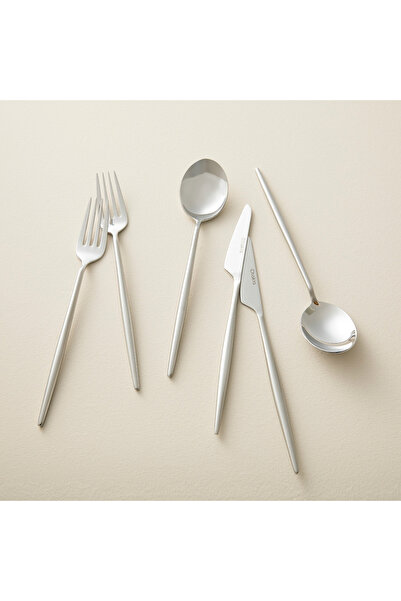 Chakra Elina 18 Parça Yemek Çatal Kaşık Bıçak Seti Yarı Mat Gümüş