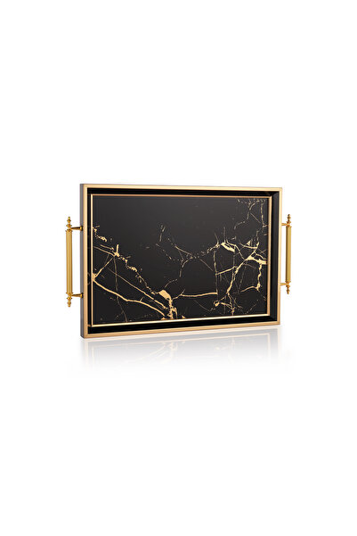 Schafer Kunst Tepsi 1 Parça-gold/siyah04
