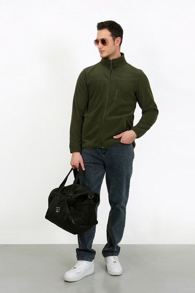 LACİVERTMEN 6019 Зимовий кардиган з мікрофлісу з м'якою текстурою Regular Fit