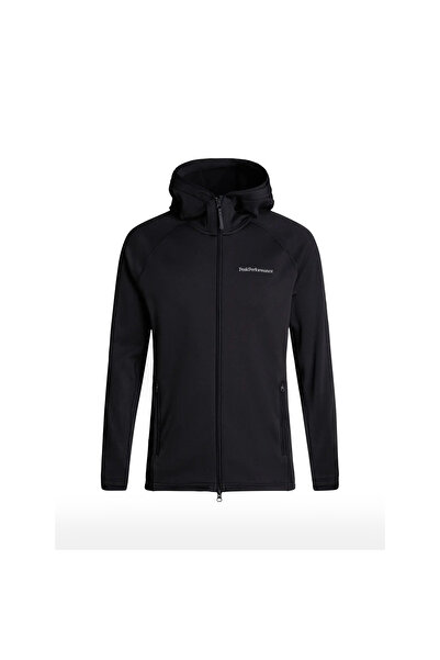 Peak Performance Чоловічий полярний светр Polar Chill Light чорний з капюшоном на блискавці