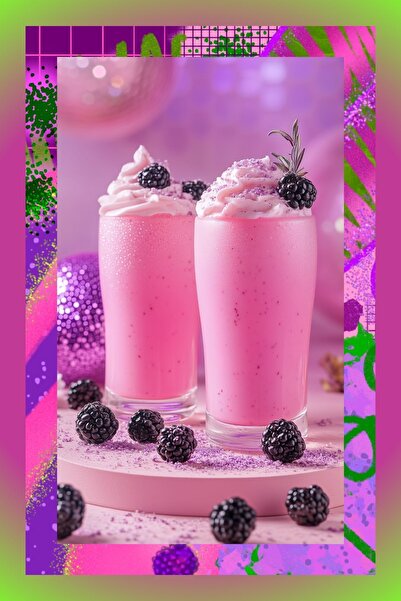 Mim and More Pink Berry Matcha - Böğürtlen Aromalı Pembe Superfood Matcha Tozu, 100 gr