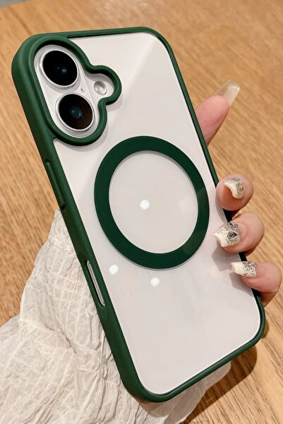 Vip Case Apple Iphone 16 Plus Uyumlu Magsafe Wireless Şarj Özellikli Silikon Kamera Çıkıntılı Rema Kılıf