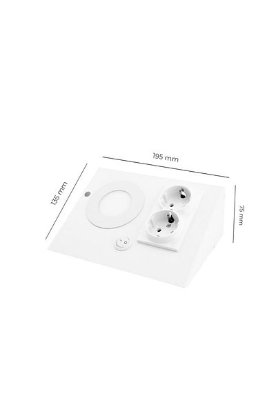 AC AYDINLATMA 3W White - Double Socket, 3200K Yellow Light Lighting Workbench