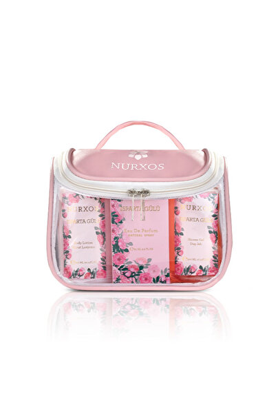 nurxos 9864 Isparta Gülü 6 Parça Kadın Küçük Çanta Koleksiyonu 8681124698