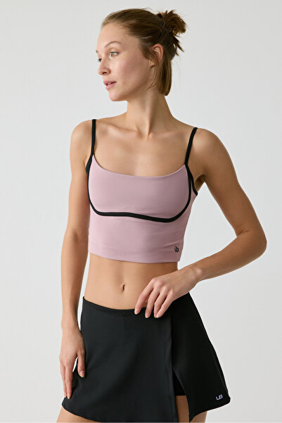 Urban Beat Shavonte Urbanbeat Women's Suspender Bottom Brace Detailed Dusty Rose Bustier