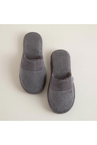 Chakra Floss Unisex Terlik Koyu Gri