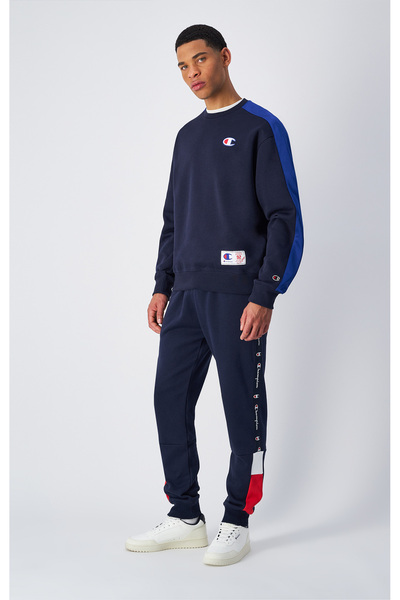 Champion Retro Sport Crewneck Sweatshirt Lacivert Erkek Sweatshirt