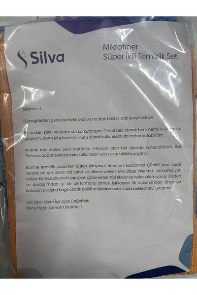 Silva Microfiber Super Double Cleaning Kit General Cleaning Cloth and Kitchen Cloth