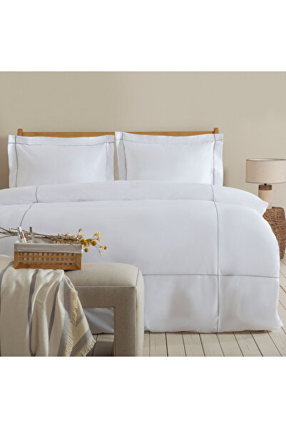 Chakra Falicia Nevresim Seti 200x220 Cm Beyaz